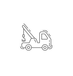 Tow Truck Thin Line Icon