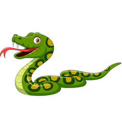 Funny snake cartoon Royalty Free Vector Image - VectorStock