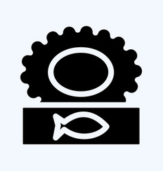 Icon Canned Suitable For Seafood Symbol Glyph