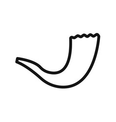 Shofar Icon Black And White Sign