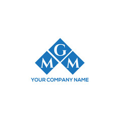 Mgm Letter Logo Design On White Background