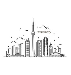 Toronto Line Art Outline