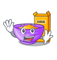 Waving Cereal Box In The Character Fridge