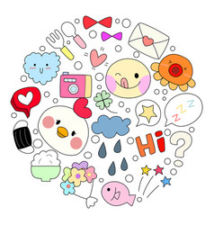 Kawaii Set Fashion Patches Badges For Sticker