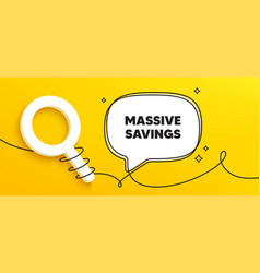 Massive Savings Tag Special Offer Price Sign