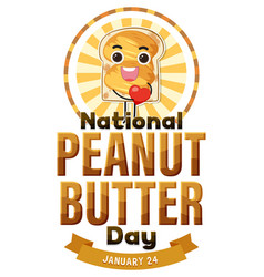 National Peanut Butter Day Banner Design