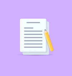 3d Essay Realistic Icon