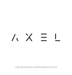 Axel Futuristic Modern Geometric Font