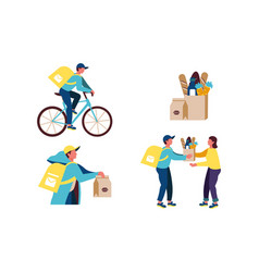 Home Delivery By Courier Bike Delivery Groceries