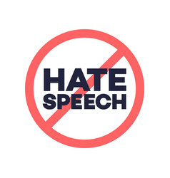 No Hate Speech Sign