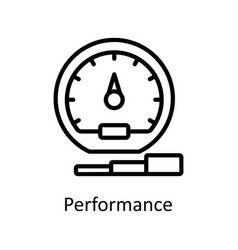 Performance Outline Icon Design