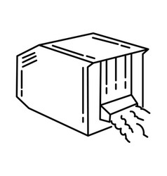 Fog Machine Set Icon Doodle Hand Drawn