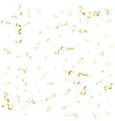 Gold Confetti Isolated On White Background