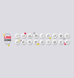 Journey Smile Chat And Travel Passport Line Icons