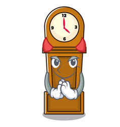 Devil Grandfather Clock Mascot Cartoon