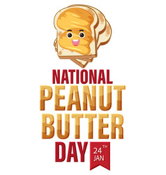 National Peanut Butter Day Banner Design