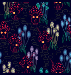 Magical Mushroom Village Pattern