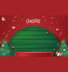 Merry Christmas Banner With Product Display