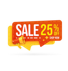 Sale Sticker With 25 Percent Off Announcement