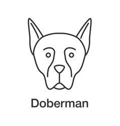 Doberman Pinscher Linear Icon