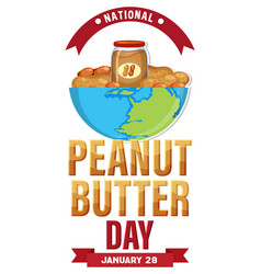 National Peanut Butter Day Banner Design