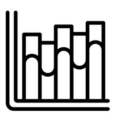 Data Graph Icon Outline Career Training