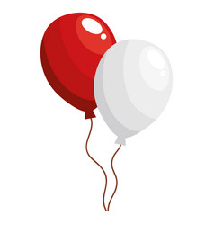 Red And White Balloons Helium