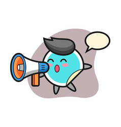 Sticker Cartoon Holding A Megaphone