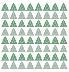 Green Traditional Christmas Trees Pattern