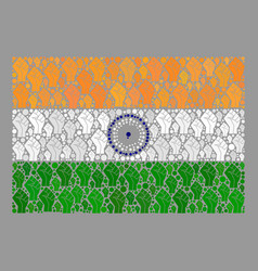 Revolution India Flag - Mosaic With Rebellion