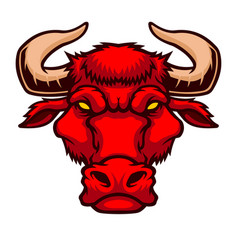 Red Bull Head Mascot