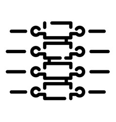 Vertebral Column Icon Outline Style