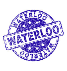 Grunge Textured Waterloo Stamp Seal