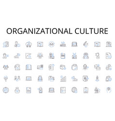 Organizational Culture Line Icons Collection