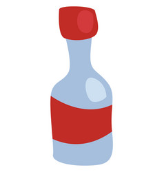 Bottle Of Red Wine On White Background