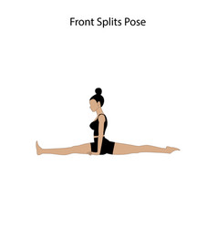 Front Splits Pose Yoga Workout Healthy Lifestyle