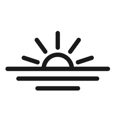 Sunset Or Sunrise Icon Sun Rise