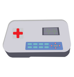 Ecg Machine On A White Background