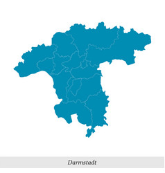 Map Of Darmstadt Is A Region In Hesse State