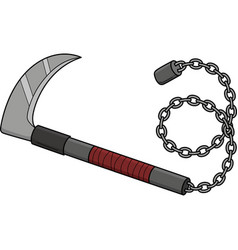 Ninja Grappling Hook Cartoon Colored Clipart