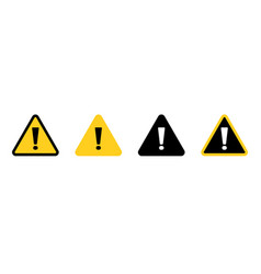 Triangle Attention Icon Set Or Danger And Warning