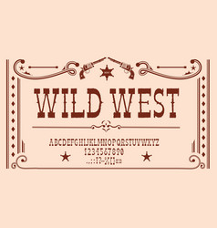 Wild West Font Rodeo Type Western Cowboy Letters