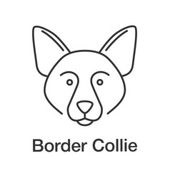 Border Collie Linear Icon