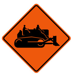 Construction Machinery Traffic Road Symbol Sign