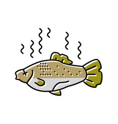 Fish Rotten Food Color Icon