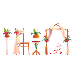 Beach Wedding Decoration With Floral Arch