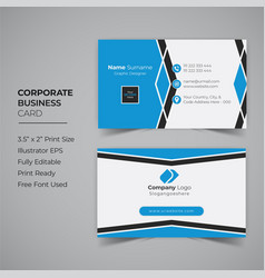 Corporate Business Card Modern Print Template