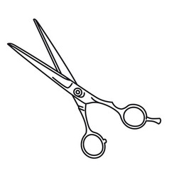 Hair Shears Salon Stroke