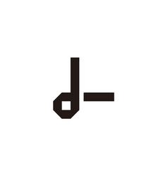 Letter Dl Ld D L Square Geometric Symbol Simple