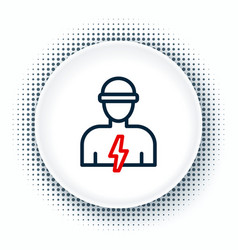 Line Electrician Technician Engineer Icon